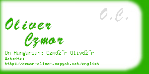 oliver czmor business card